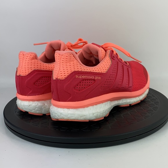 Adidas Supernova Glide Boost 8 Red Athletic Running Shoes AF6558 Women's Size 6 - Picture 5 of 11